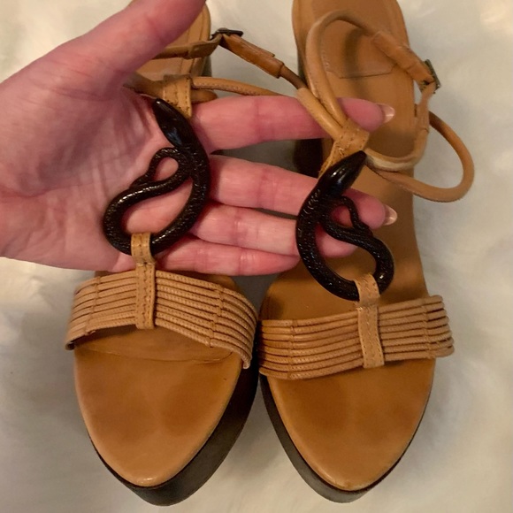 Legendary Christian Dior Samourai Snake Wedges - Picture 3 of 8